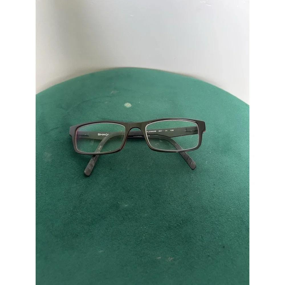 Shaquille O'Neal 7003 Zyloware 021 Eyeglasses Frame Matte Black Red 135 Crew